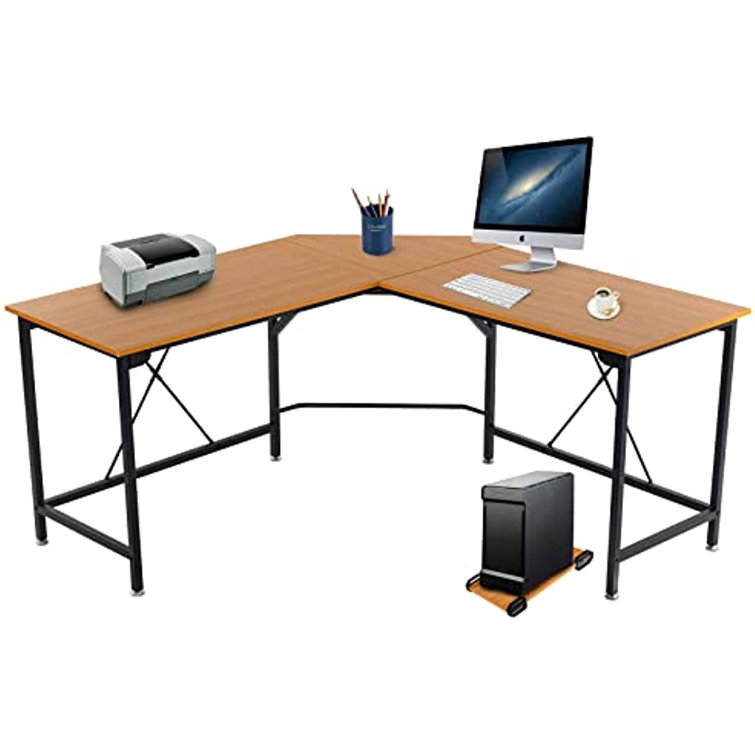 Inbox Zero 140Cm W LShaped Computer Desk Wayfair.co.uk